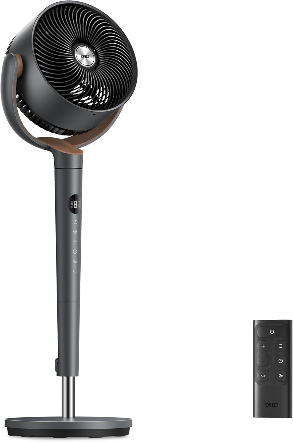 Dreo Standing Floor Fan for Bedroom, Quiet Pedestal Fans for Room