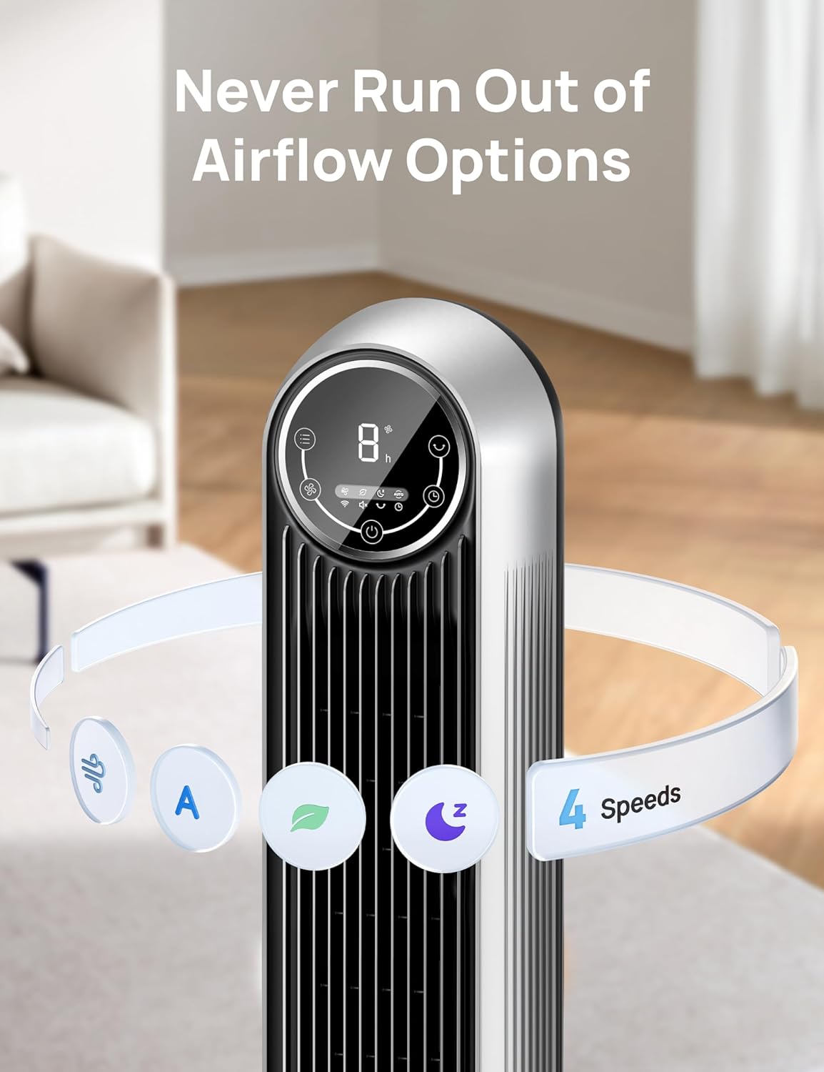 Dreo Nomad One Tower Fan Floor Fan Bladeless Standing Fan