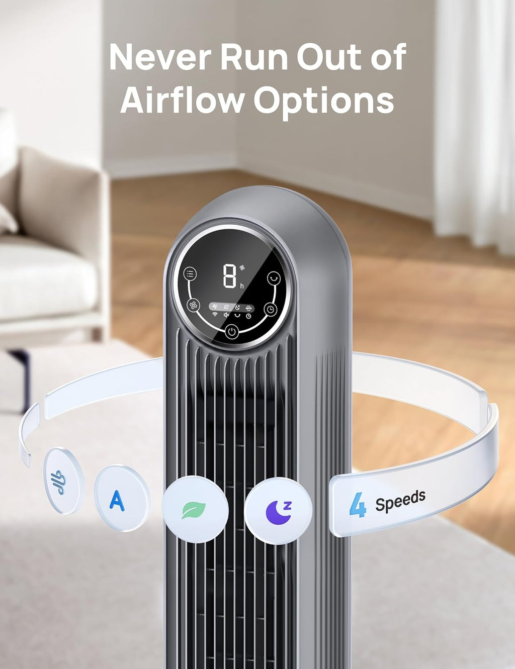 Dreo Nomad One Tower Fan Floor Fan Bladeless Standing Fan