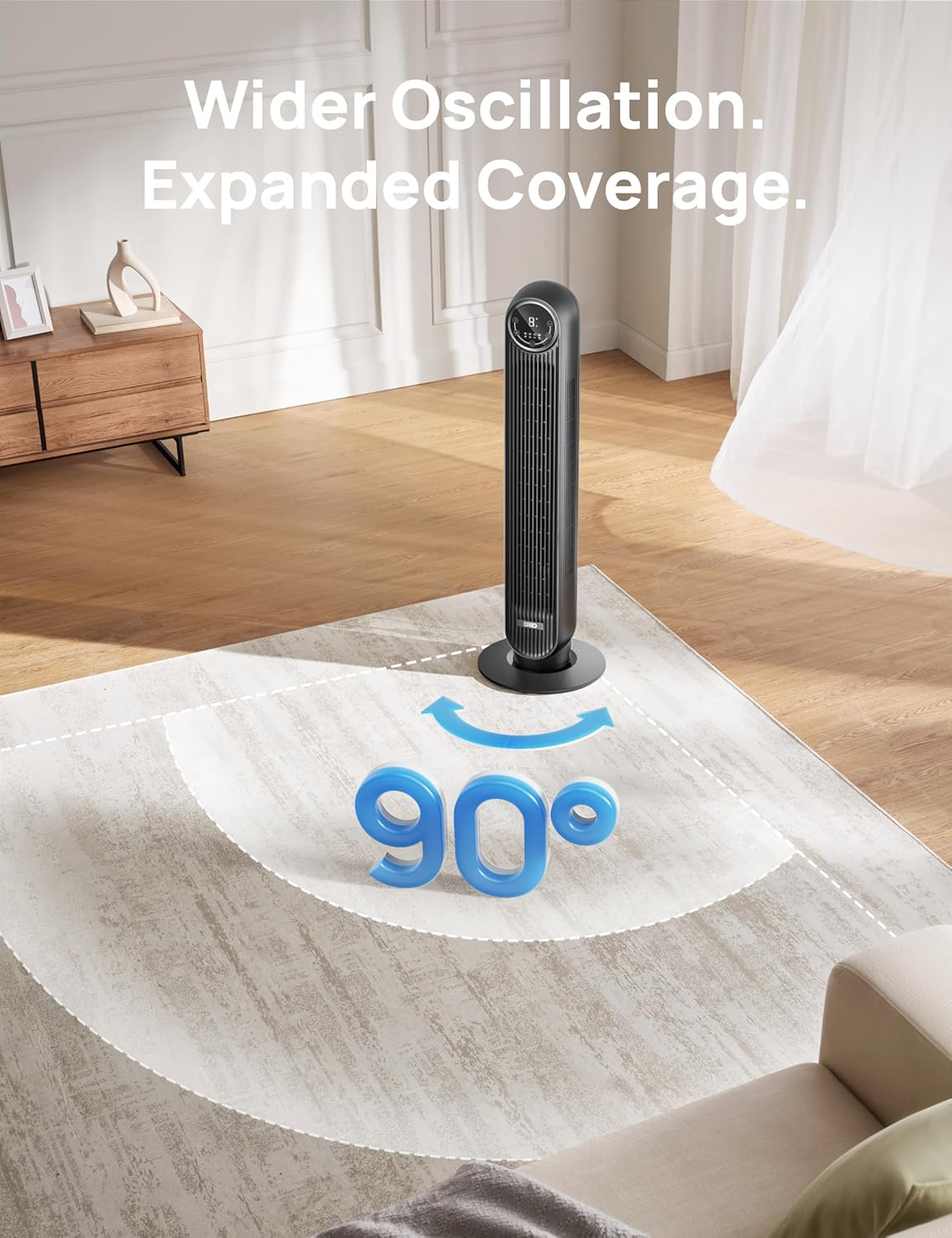 Dreo Nomad One Tower Fan Floor Fan Bladeless Standing Fan