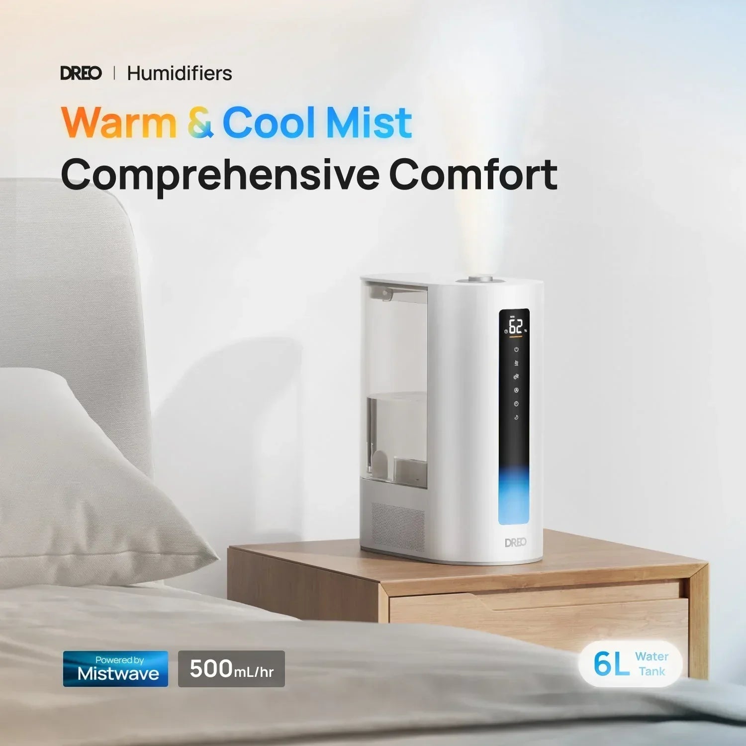 Humidifier HM713 & Smart Air Circulator Fan CF511S - DREO